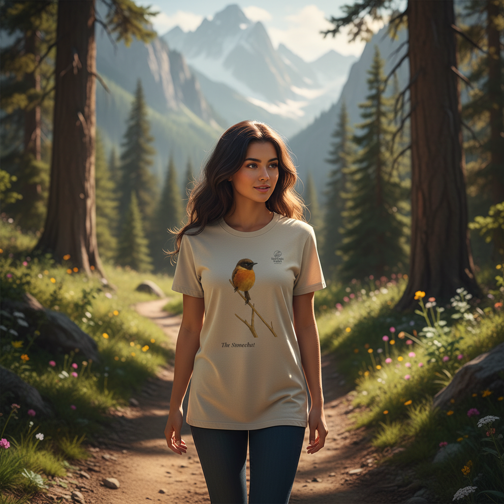 Camiseta Tarabilla europea- The Stonechat